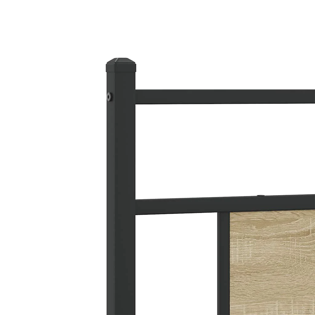 sengeramme 90x200 cm uden madras konstrueret træ sonoma-eg - Image 8