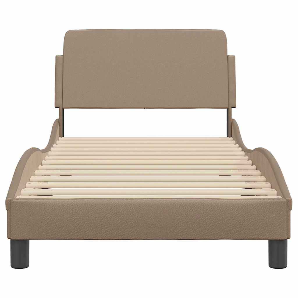 sengeramme Dover 80x200 cm kunstlæder cappuccinofarvet - Image 4