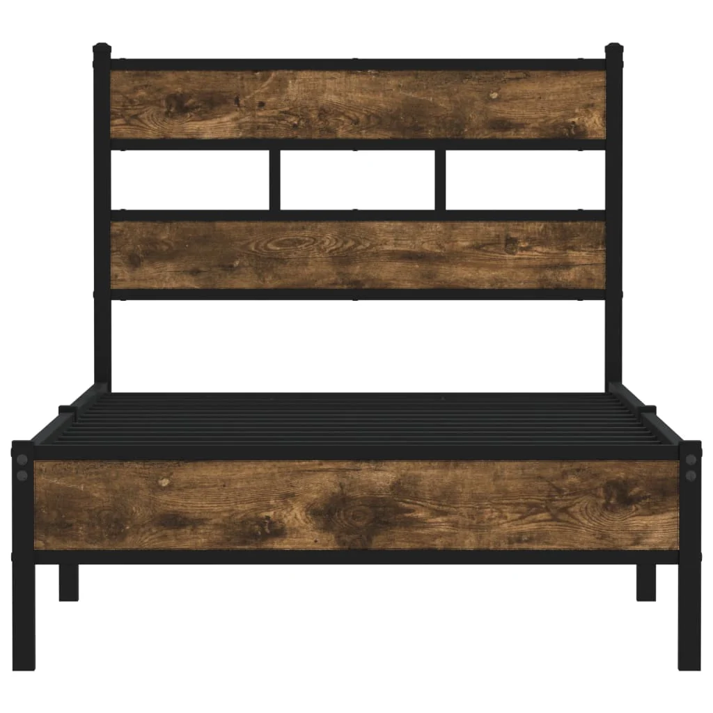sengeramme m. sengegavl 100x190 cm uden madras sonoma-eg - Image 4