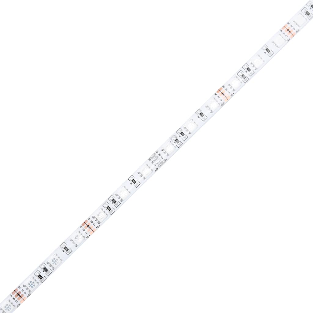 sengeramme med sengegavl og LED-lys 100x200 cm sonoma-eg - Image 10