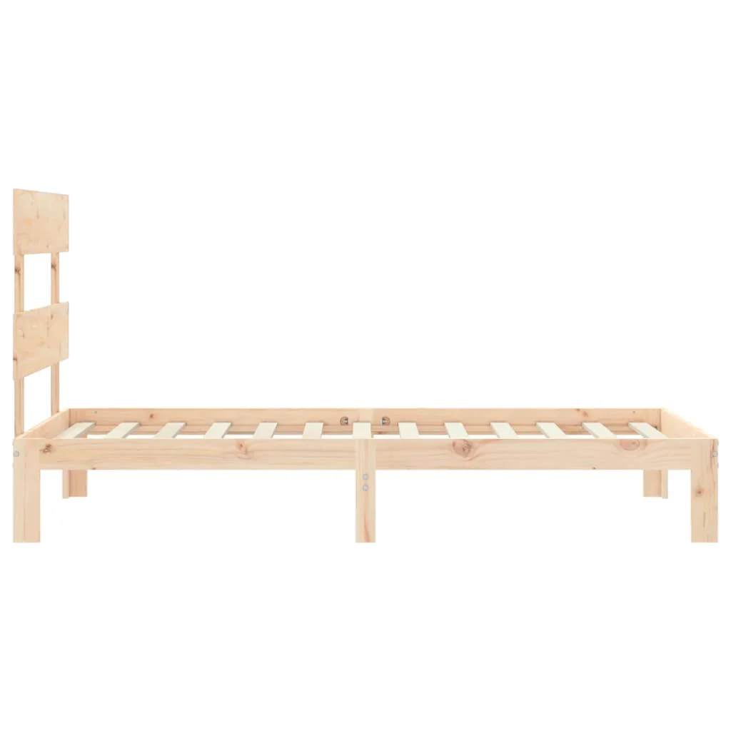 sengeramme med sengegavl Small Single massivt træ - Image 7