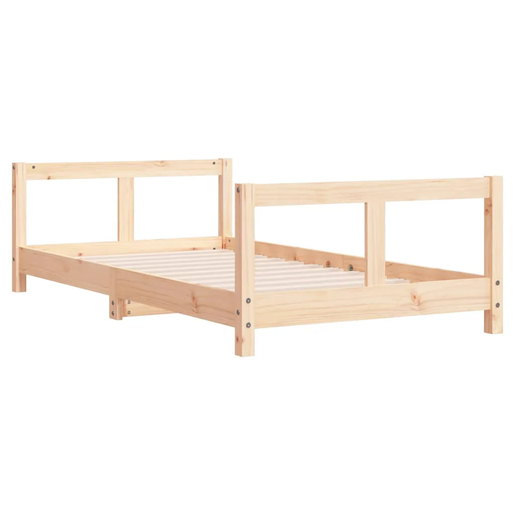 sengeramme til juniorseng 80x160 cm massivt fyrretræ - Image 6