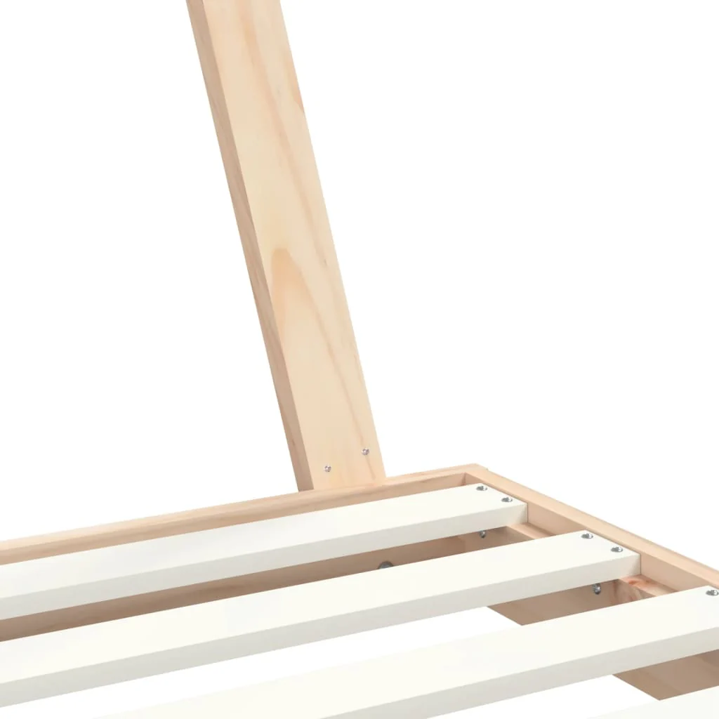 sengeramme til juniorseng 80x160 cm massivt fyrretræ - Image 7