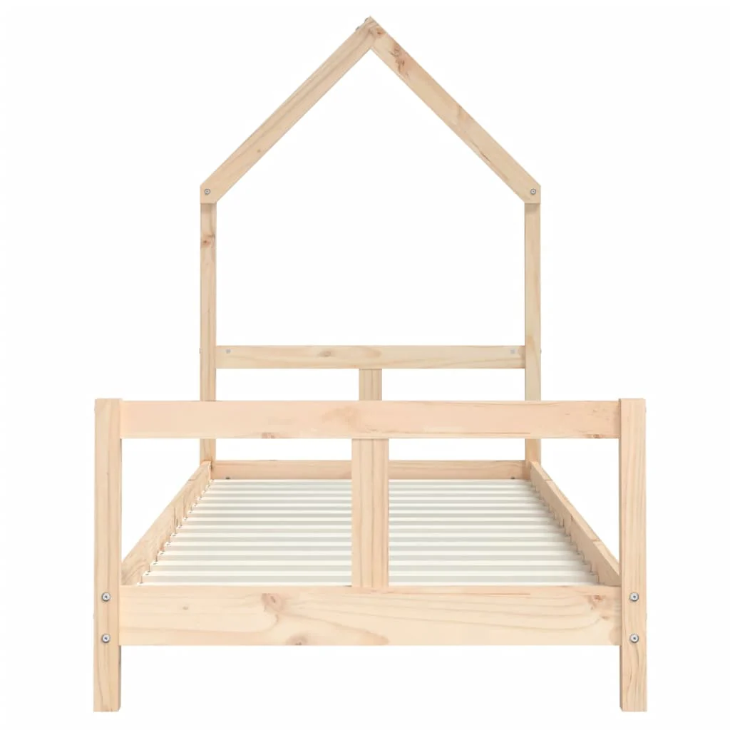 sengeramme til juniorseng 80x200 cm massivt fyrretræ - Image 4