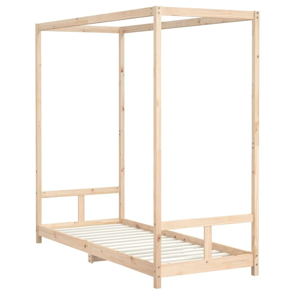 sengeramme til juniorseng 80x200 cm massivt fyrretræ - Image 3