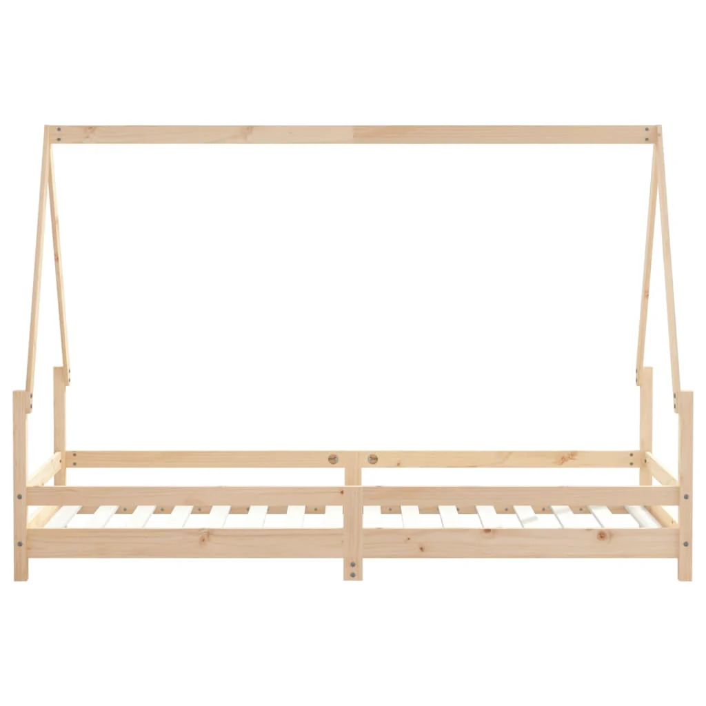 sengeramme til juniorseng 80x200 cm massivt fyrretræ - Image 5