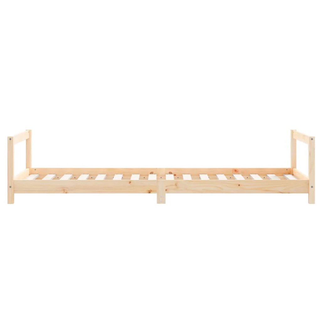 sengeramme til juniorseng 80x200 cm massivt fyrretræ - Image 5