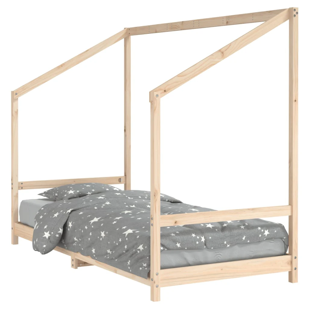 sengeramme til juniorseng 90x190 cm massivt fyrretræ - Image 2