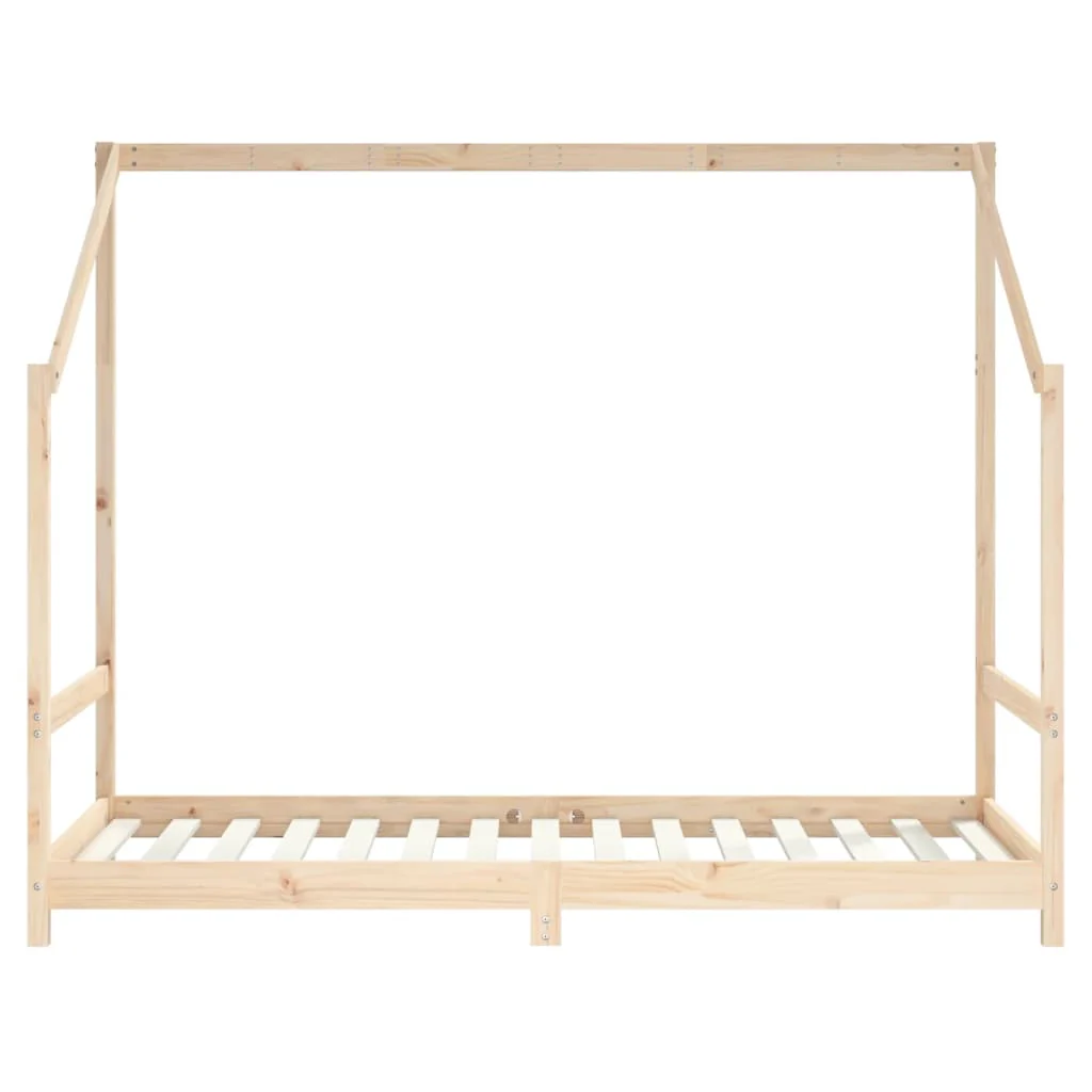 sengeramme til juniorseng 90x190 cm massivt fyrretræ - Image 4