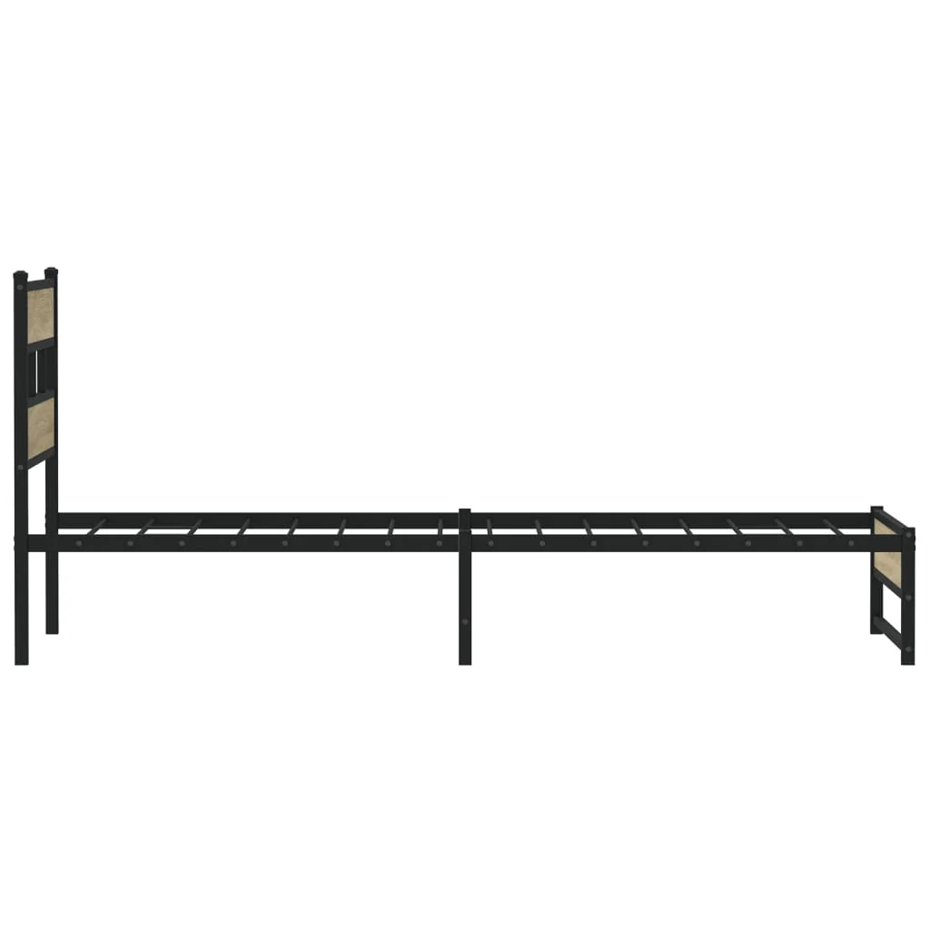 sengeramme uden madras 100x190 cm metal sonoma-eg - Image 5