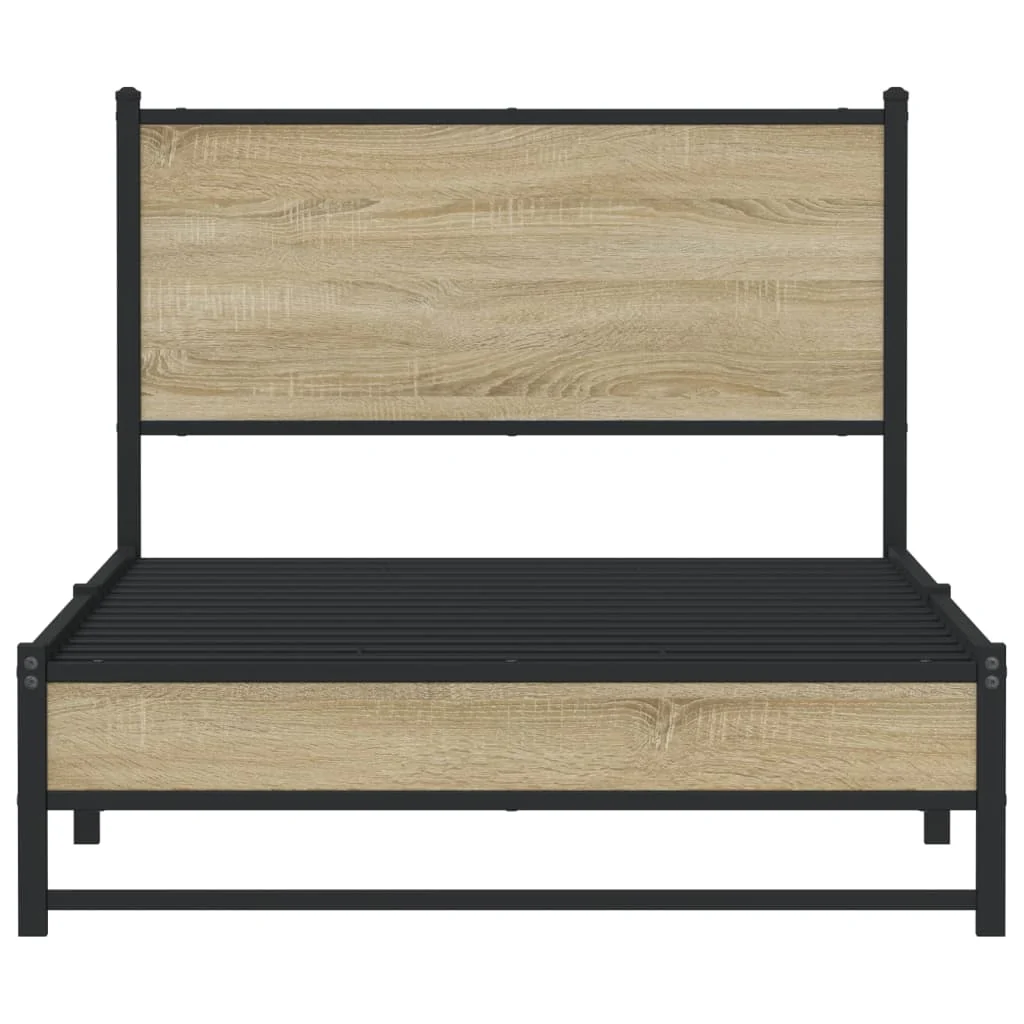 sengeramme uden madras 100x190 cm metal sonoma-eg - Image 5