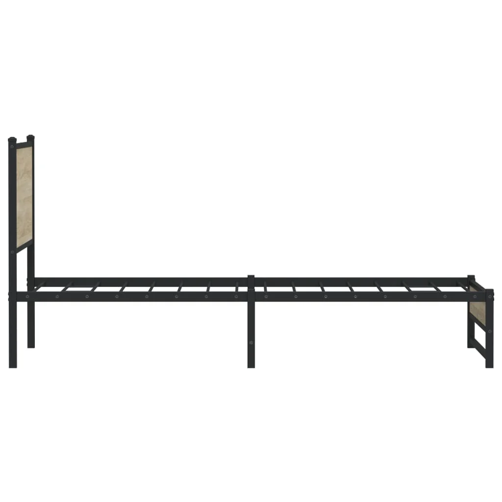 sengeramme uden madras 100x190 cm metal sonoma-eg - Image 6