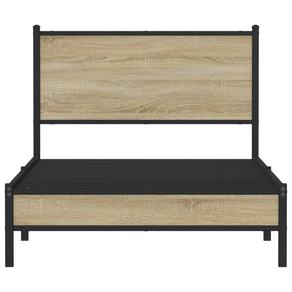 sengeramme uden madras 100x190 cm metal sonoma-eg - Image 5