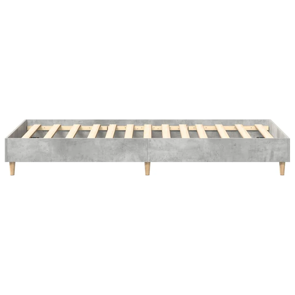 sengeramme uden madras 100x200 cm konstrueret træ betongrå - Image 6