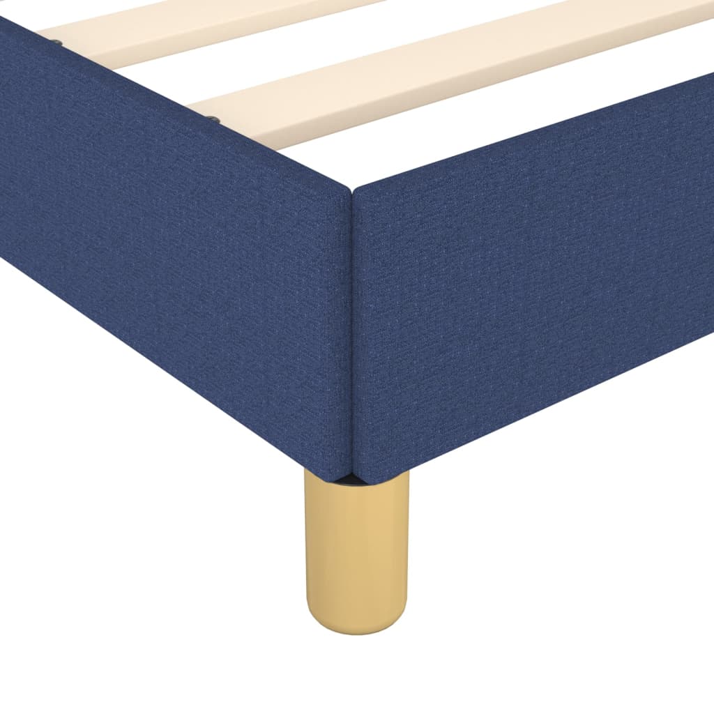 sengeramme uden madras 100x200 cm stof blå - Image 7
