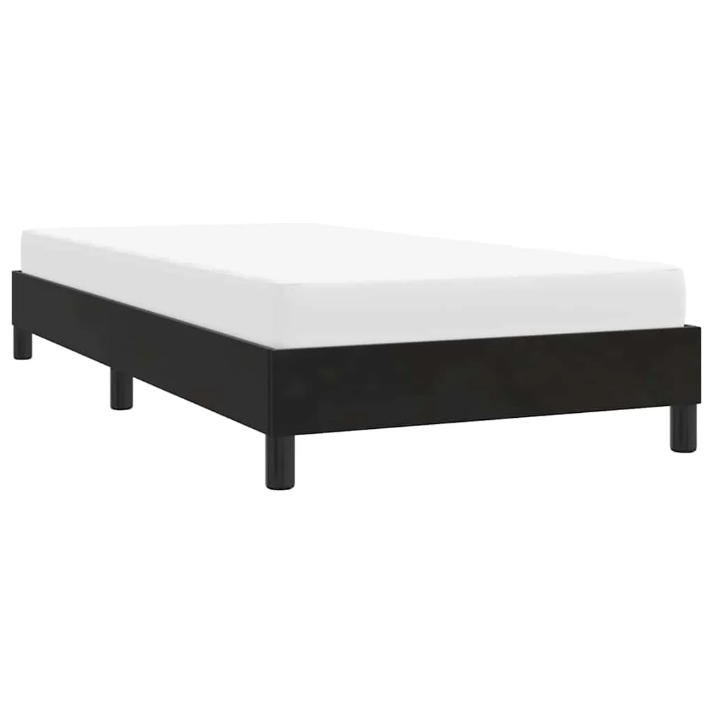 sengeramme uden madras 100x210 cm fløjl sort - Image 4
