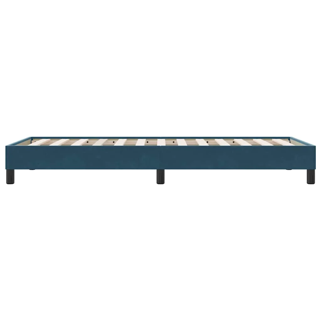 Sengeramme uden madras 100x220 cm fløjl mørkeblå - Image 6