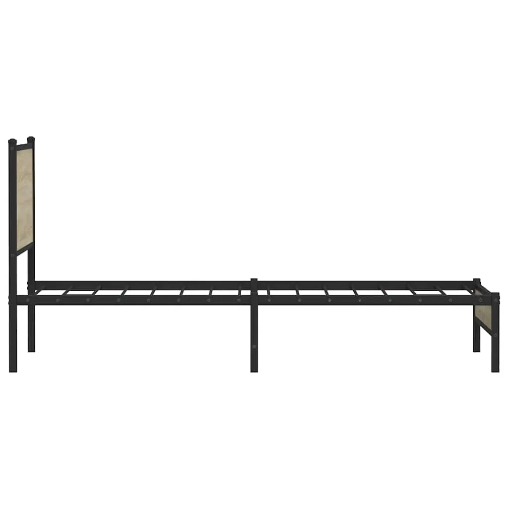 sengeramme uden madras 107x203 cm metal sonoma-eg - Image 6