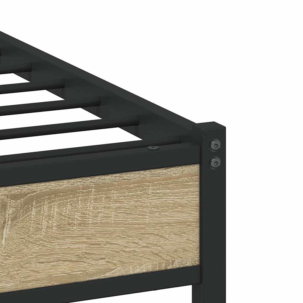 sengeramme uden madras 107x203 cm metal sonoma-eg - Image 8