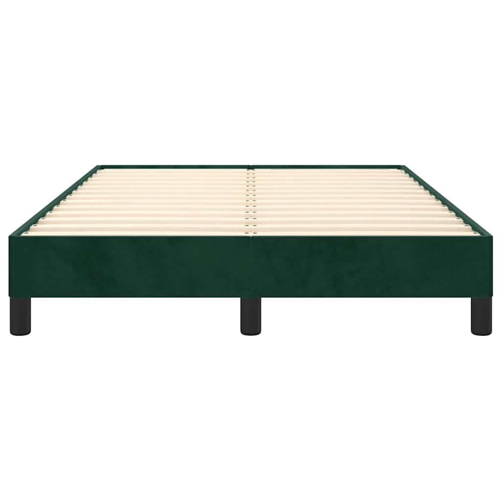 sengeramme uden madras 120x190 cm fløjl mørkegrøn - Image 5