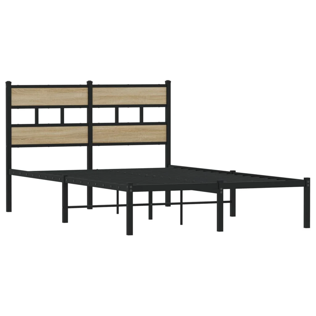 sengeramme uden madras 120x190 cm metal sonoma-eg - Image 3