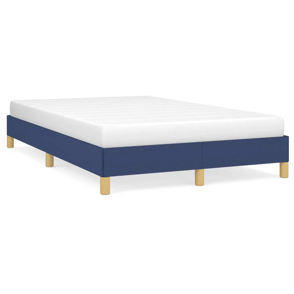 sengeramme uden madras 120x190 cm stof blå - Image 2