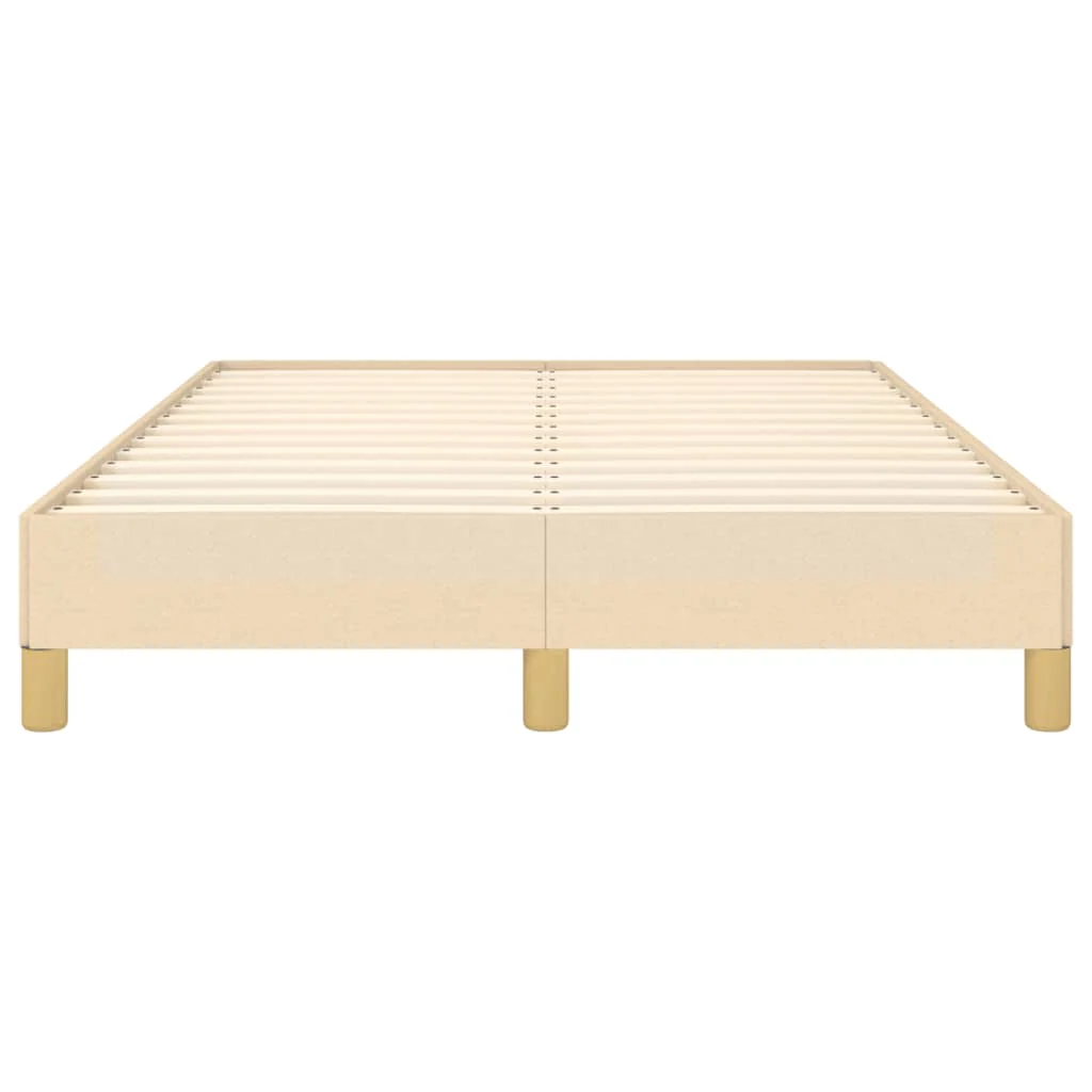 sengeramme uden madras 120x190 cm stof cremefarvet - Image 5