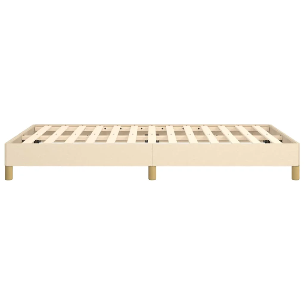 sengeramme uden madras 120x190 cm stof cremefarvet - Image 6