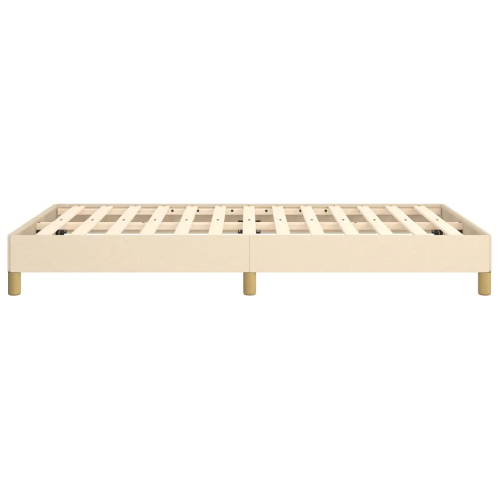 sengeramme uden madras 120x190 cm stof cremefarvet - Image 6