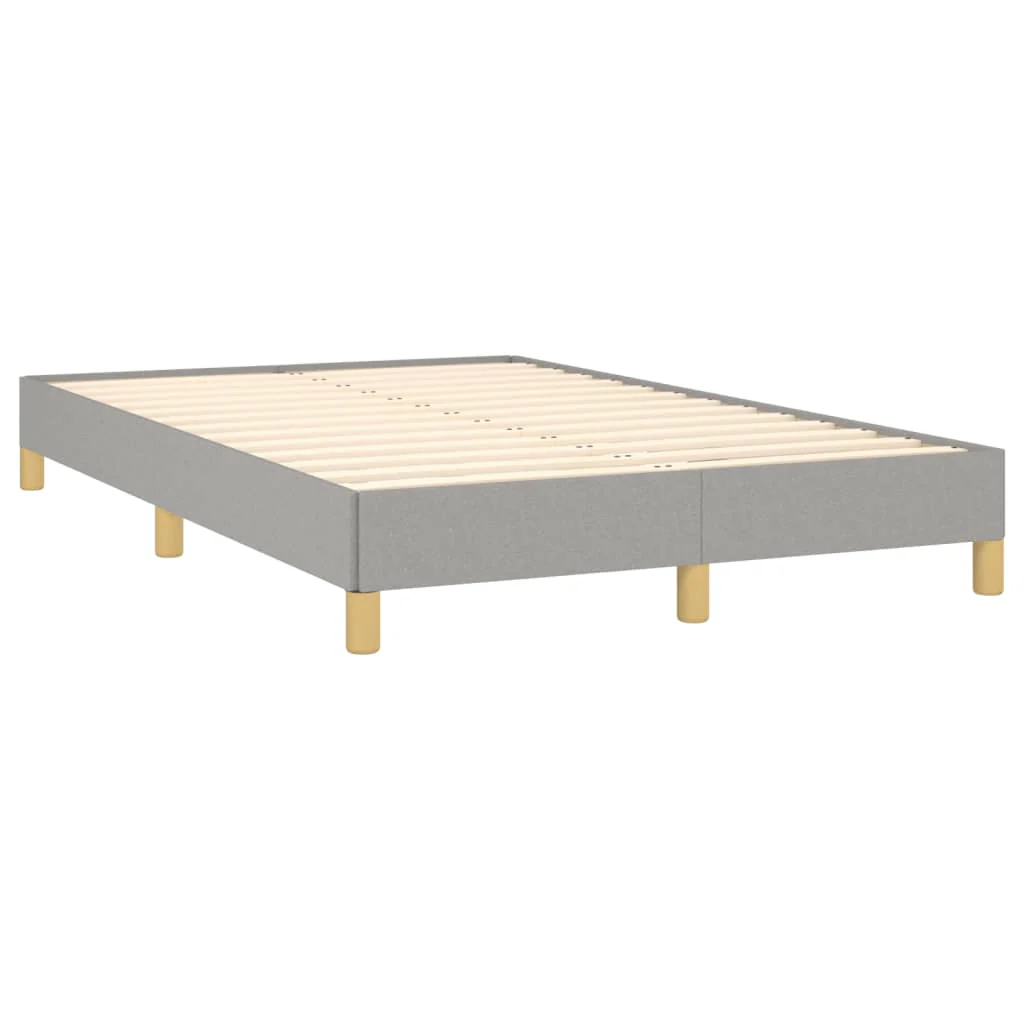 sengeramme uden madras 120x190 cm stof enkeltseng lysegrå - Image 3