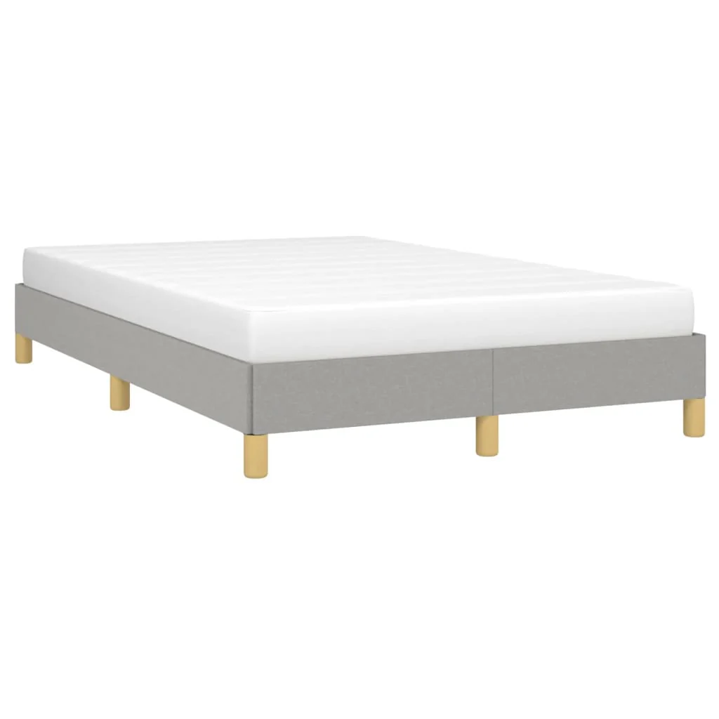 sengeramme uden madras 120x190 cm stof enkeltseng lysegrå - Image 4