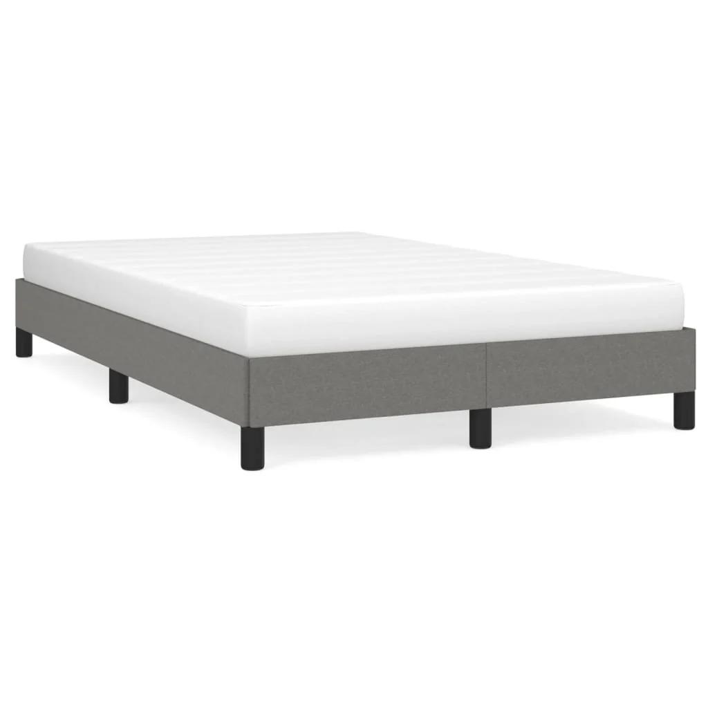 sengeramme uden madras 120x190 cm stof enkeltseng Mørkegrå - Image 2