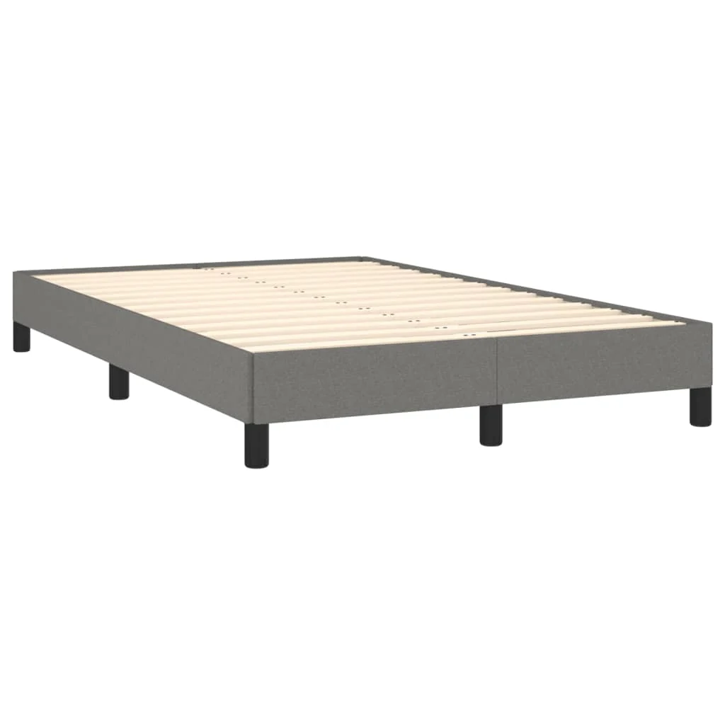 sengeramme uden madras 120x190 cm stof enkeltseng Mørkegrå - Image 3