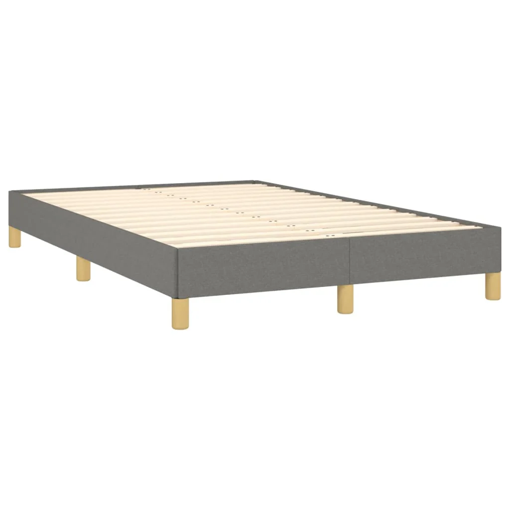 sengeramme uden madras 120x190 cm stof enkeltseng Mørkegrå - Image 3