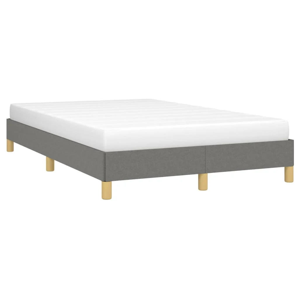 sengeramme uden madras 120x190 cm stof enkeltseng Mørkegrå - Image 4