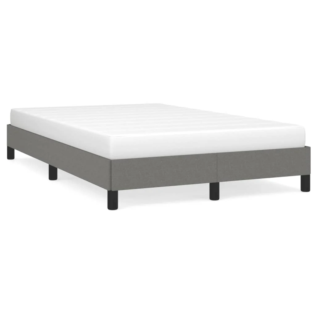 sengeramme uden madras 120x190 cm stof enkeltseng Mørkegrå - Image 2