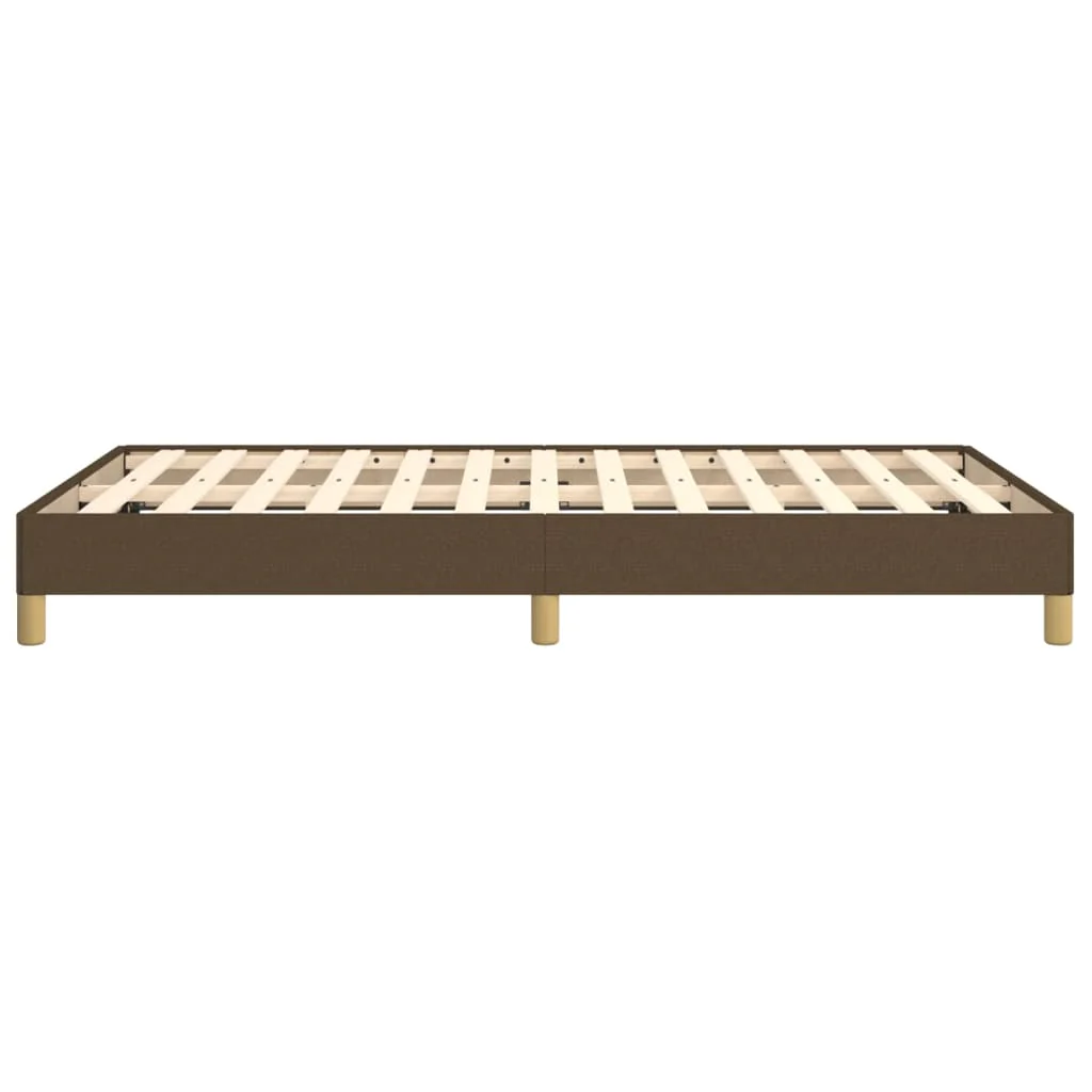 sengeramme uden madras 120x190 cm stof mørkebrun - Image 6
