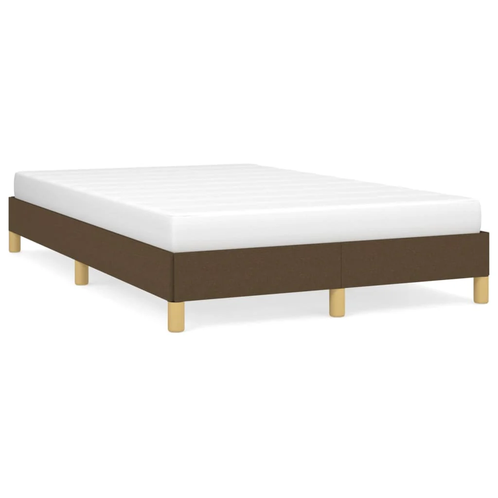 sengeramme uden madras 120x190 cm stof mørkebrun - Image 2