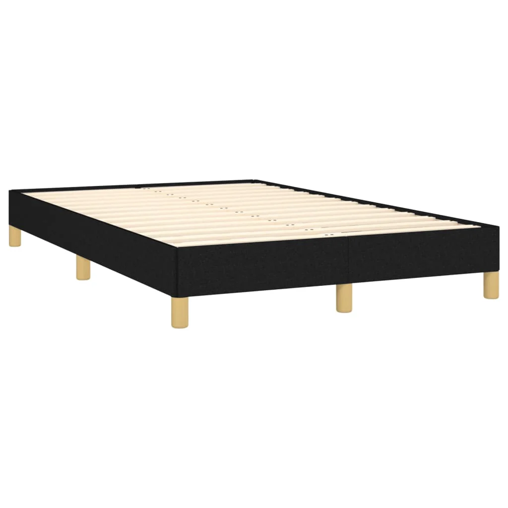 sengeramme uden madras 120x190 cm stof sort - Image 3