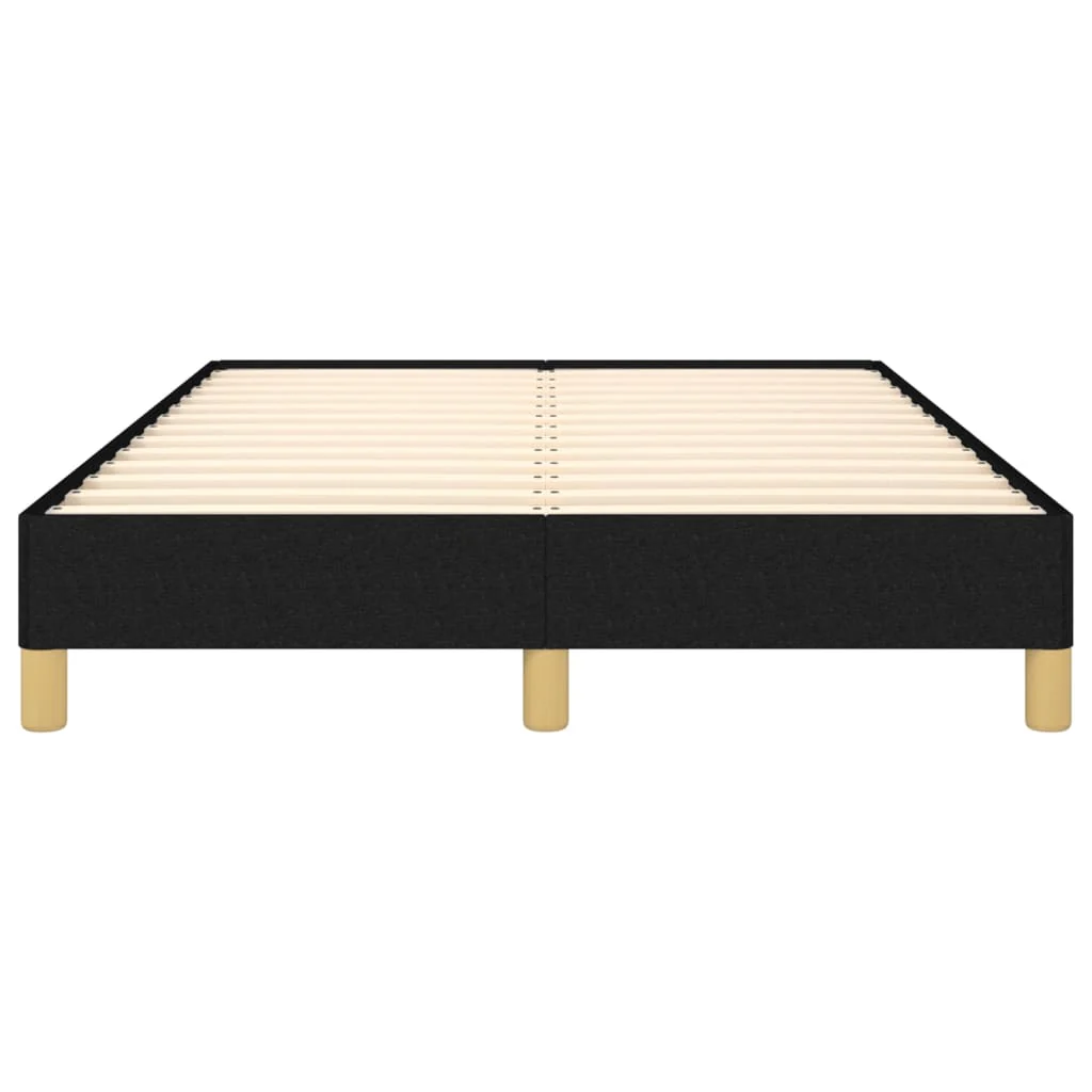 sengeramme uden madras 120x190 cm stof sort - Image 5