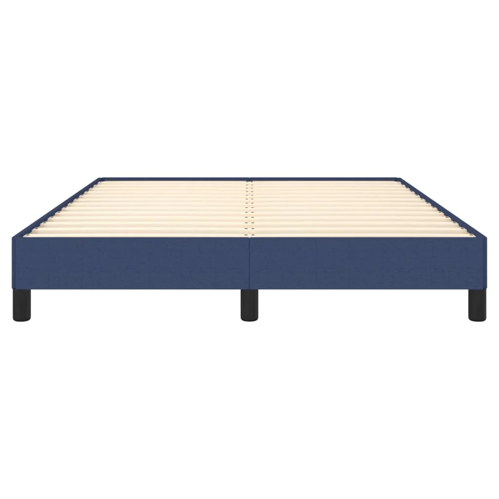 sengeramme uden madras 140x190 cm stof blå - Image 5