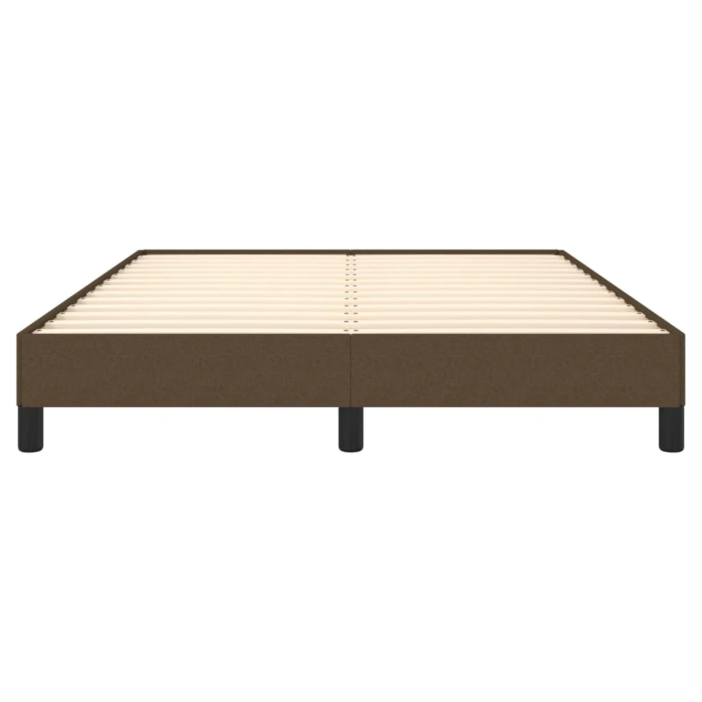 sengeramme uden madras 140x190 cm stof mørkebrun - Image 5