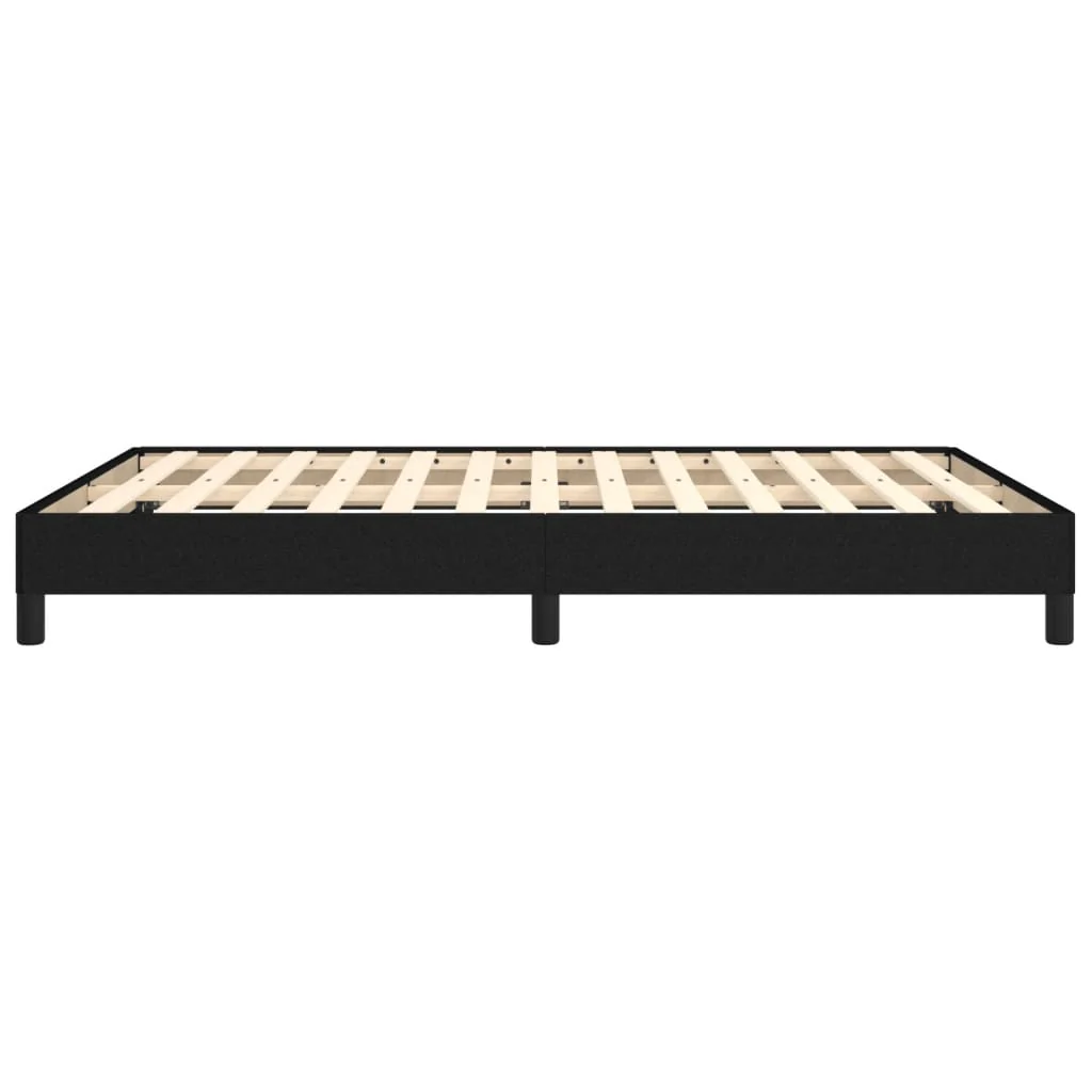 sengeramme uden madras 140x200 cm stof sort - Image 6