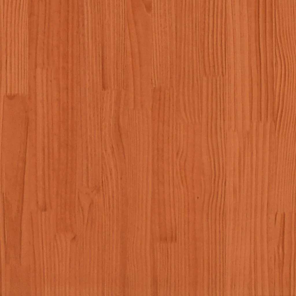 sengeramme uden madras 150x200 cm massivt fyrretræ gyldenbrun - Image 7