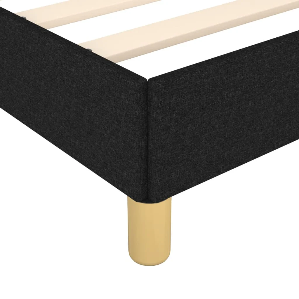 sengeramme uden madras 180x200 cm stof sort - Image 7