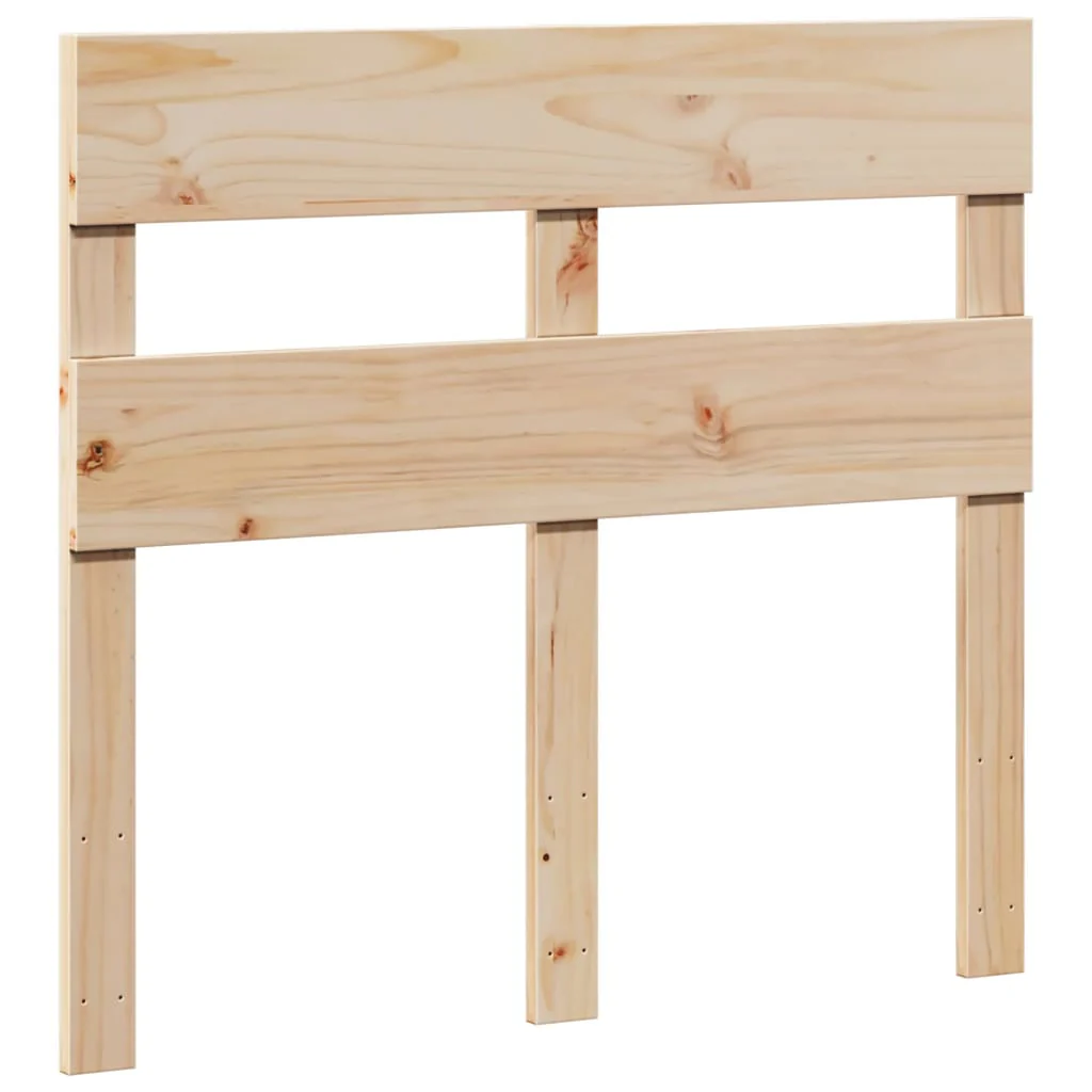 sengeramme uden madras 75x190 cm massivt fyrretræ - Image 6