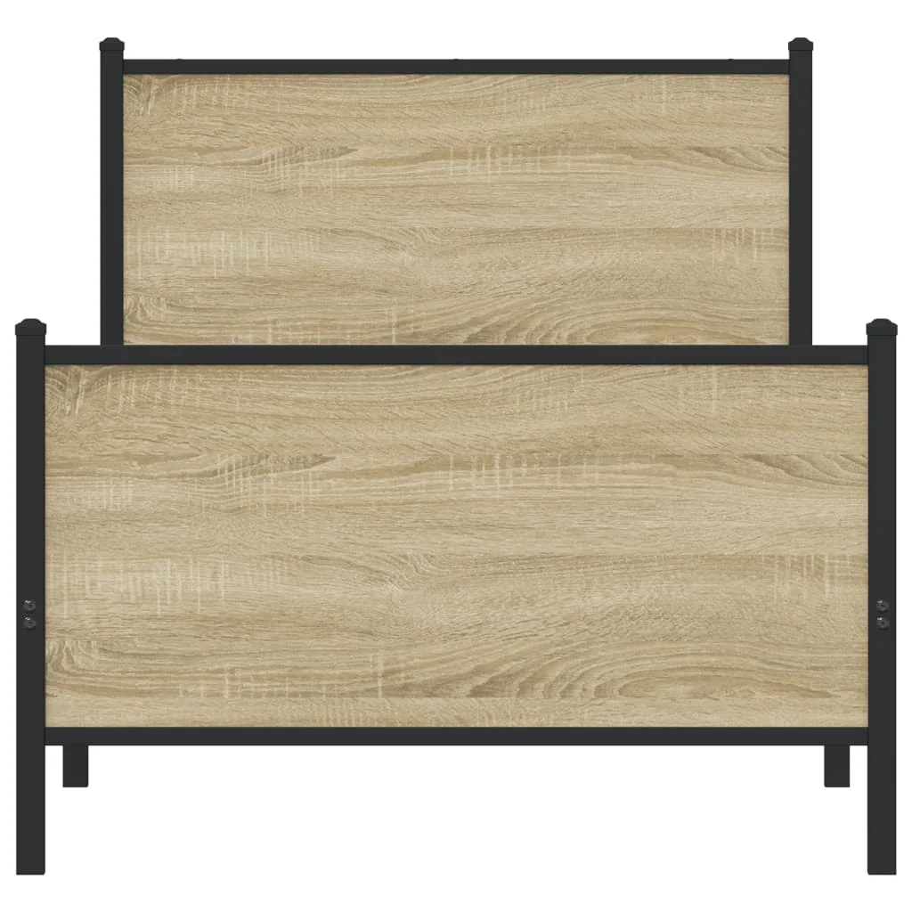 sengeramme uden madras 75x190 cm metal sonoma-eg - Image 5