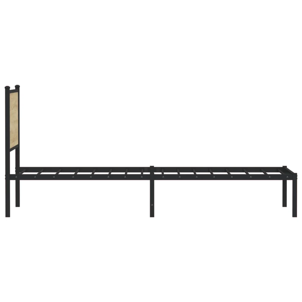 sengeramme uden madras 75x190 cm metal sonoma-eg - Image 6