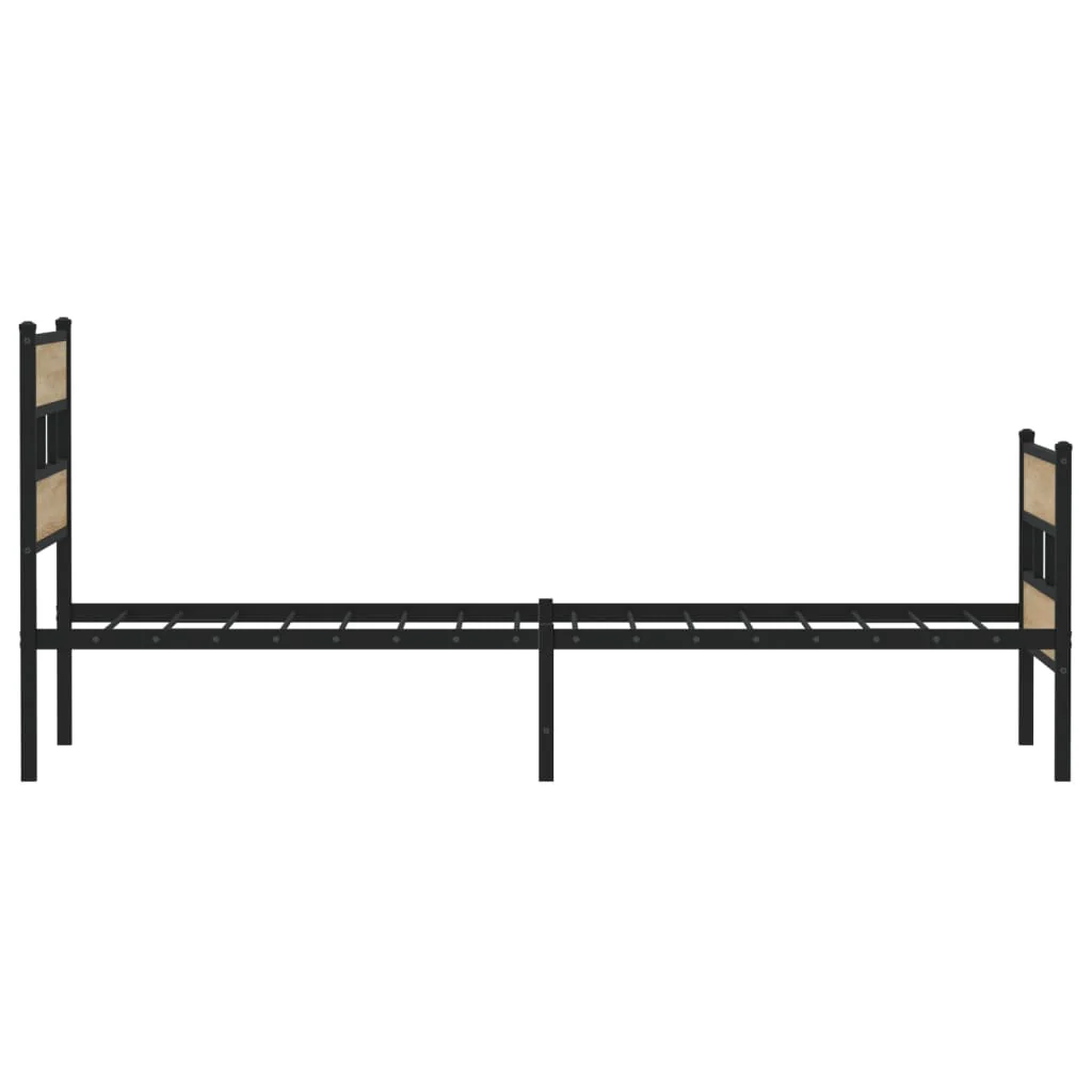 sengeramme uden madras 80x200 cm metal sonoma-eg - Image 5