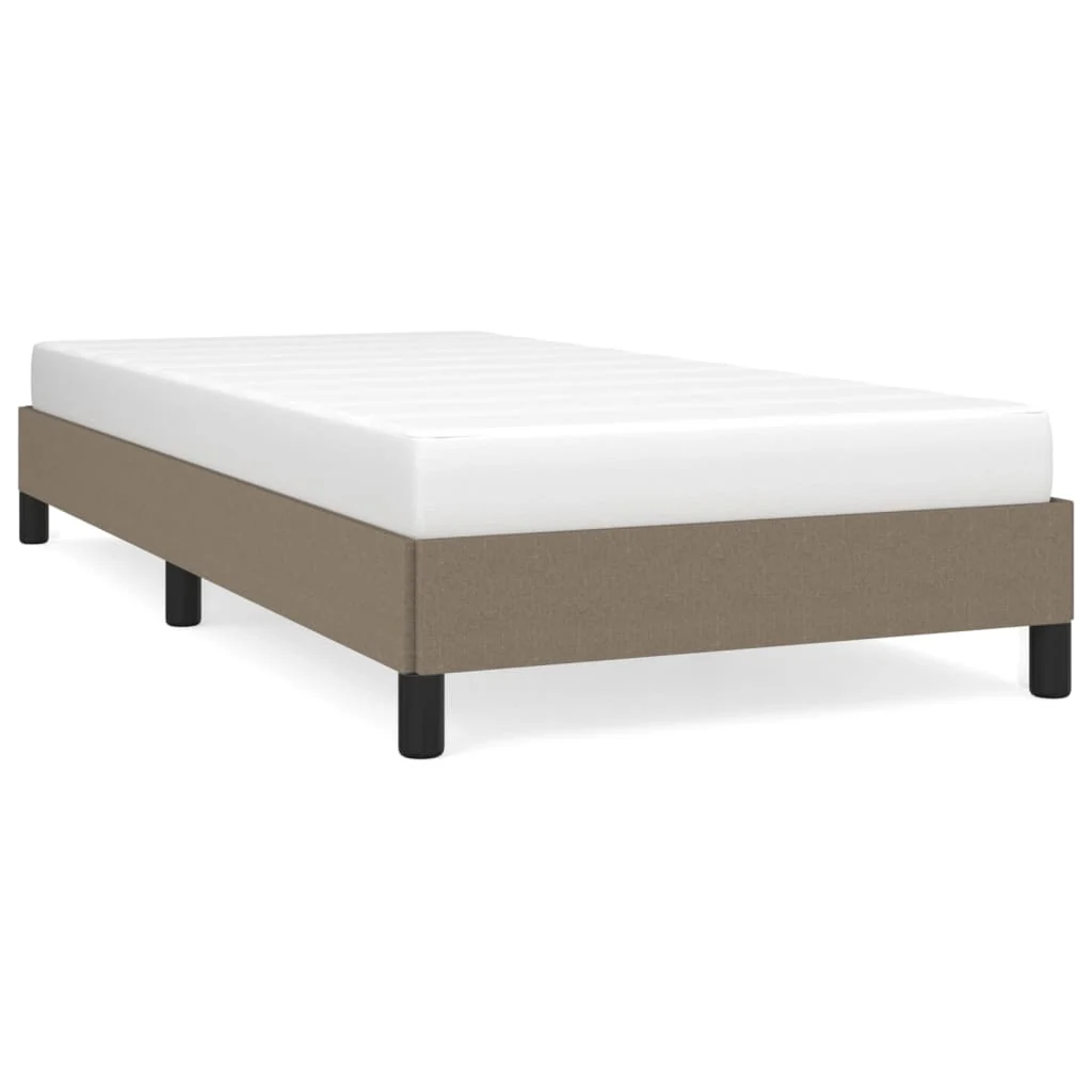 sengeramme uden madras 80x200 cm stof gråbrun - Image 2